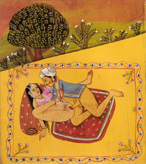 Sex therapy Kamasutra position: Half pressed